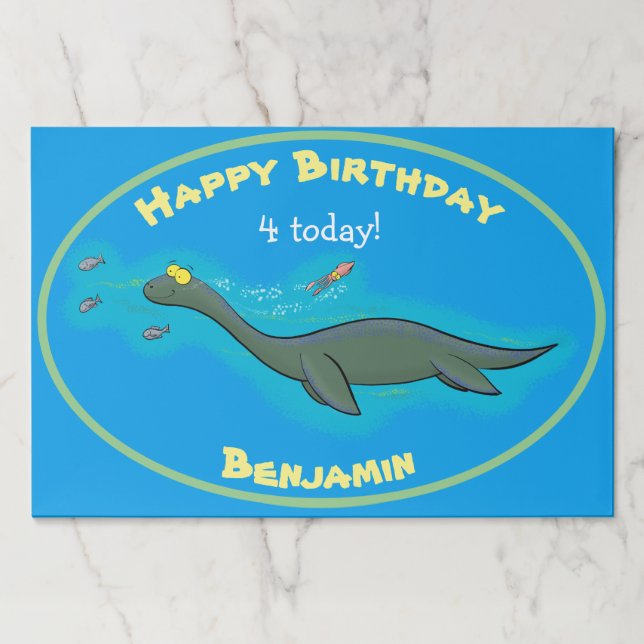 Cute sea monster cartoon illustration paper pad (Front)
