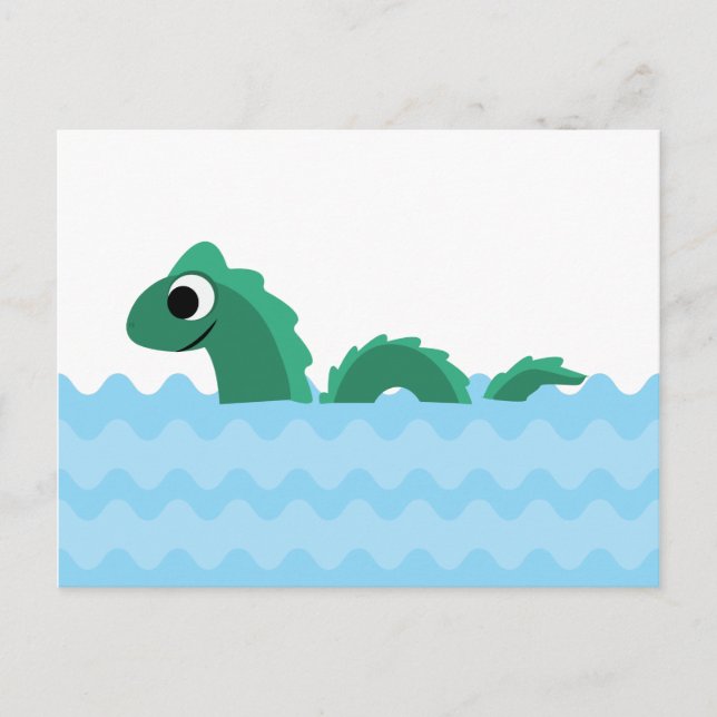 Cute Sea Monster Postcard (Front)