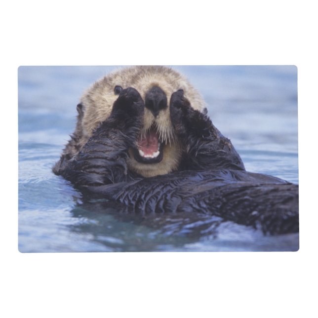 Cute Sea Otter | Alaska, USA Placemat (Front)