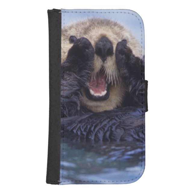Cute Sea Otter | Alaska, USA Samsung Galaxy Wallet Case (Front)