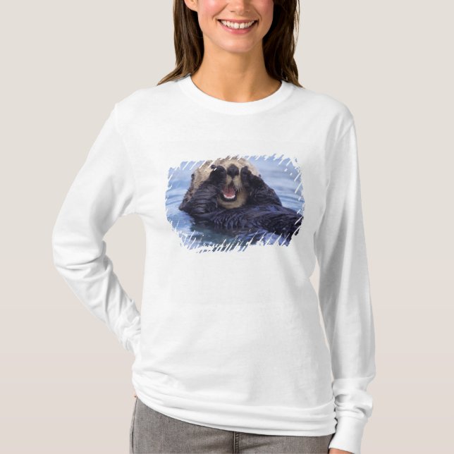 Cute Sea Otter | Alaska, USA T-Shirt (Front)