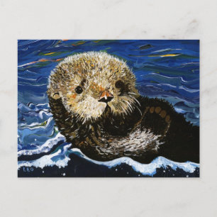 Cute Sea Otter Postcard