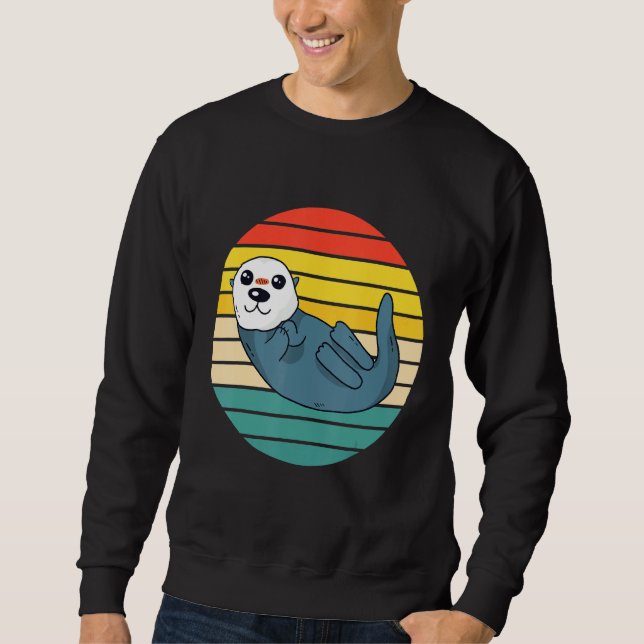 Cute Sea Otter Sweatshirt (Front)
