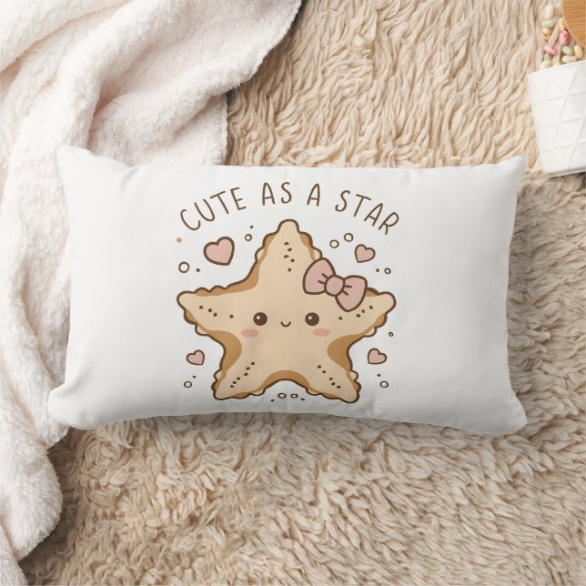 Cute Sea Star Lumbar Pillow (Blanket)