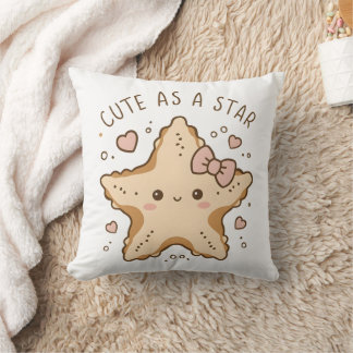 Cute Sea Star Throw Pillow