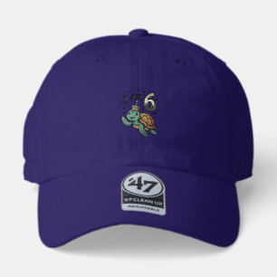 Cute Sea Turtle 6th Birthday Vintage Shirt Design_ 47 Brand Hat