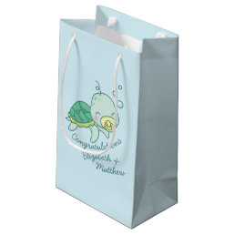 Cute Sea Turtle Baby Shower Kawaii Small Gift Bag