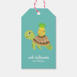 Cute Sea Turtle Christmas Gift Tags