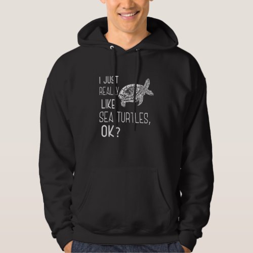 Cute Sea Turtle  Fan Hoodie