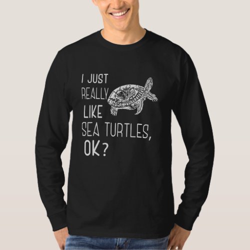Cute Sea Turtle  Fan T_Shirt