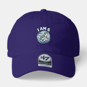 Cute Sea Turtle I Am 6 Birthday Vintage Shirt Desi 47 Brand Hat