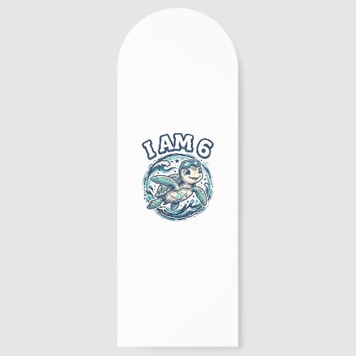 Cute Sea Turtle I Am 6 Birthday Vintage Shirt Desi Bookmarks