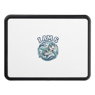 Cute Sea Turtle I Am 6 Birthday Vintage Shirt Desi Hitch Cover