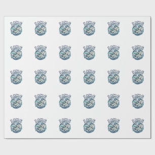 Cute Sea Turtle I Am 6 Birthday Vintage Shirt Desi Wrapping Paper