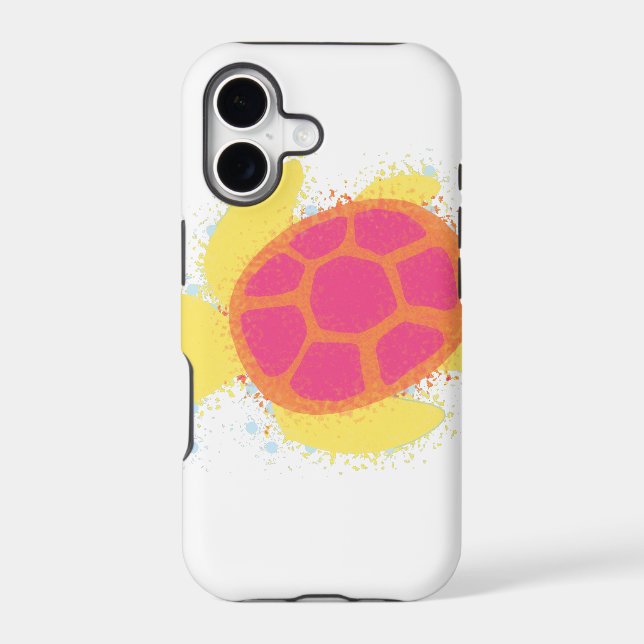 Cute Sea Turtle Iphone Case (Back)