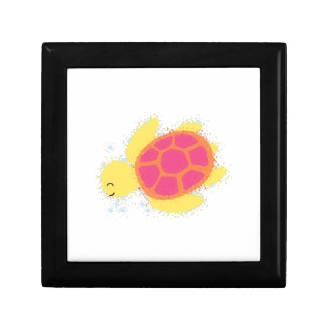 Cute Sea Turtle Jewelry Box (Front)