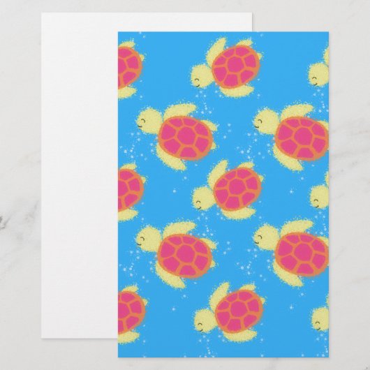 Cute Sea Turtle Pattern (Front/Back)
