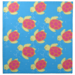 Cute Sea Turtle Pattern Cloth Napkin
