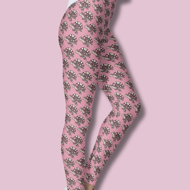 Cute sea turtle pink leggings (Sea Turtle Pink leggings)