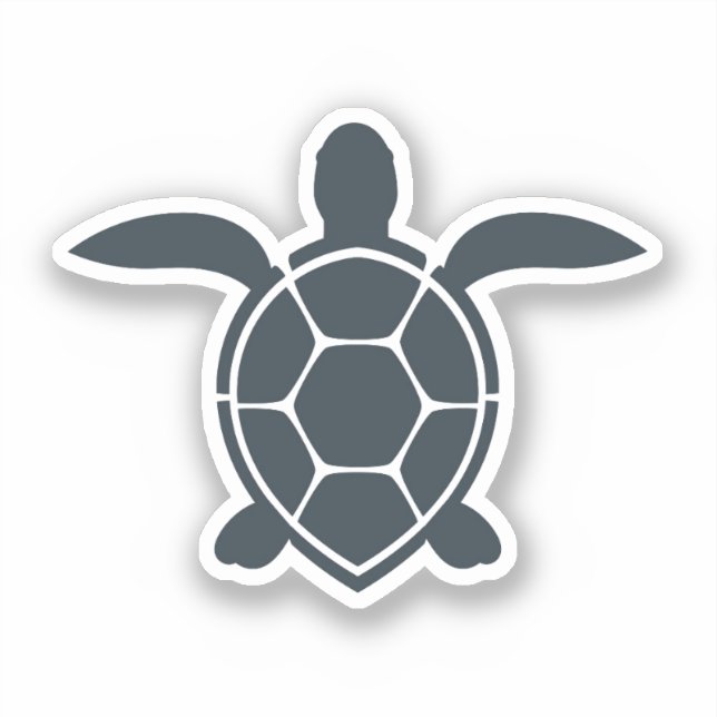 Cute sea turtle sticker (Front)