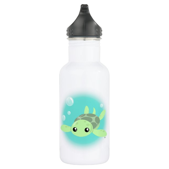Cute Sea Turtle Water Bottle (Right)