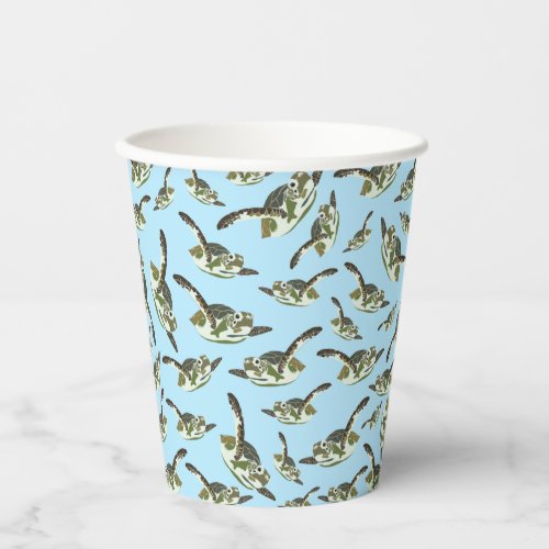 Cute Sea Turtles Pattern  Paper Cups