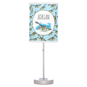 Cute Sea Turtles Pattern Table Lamp