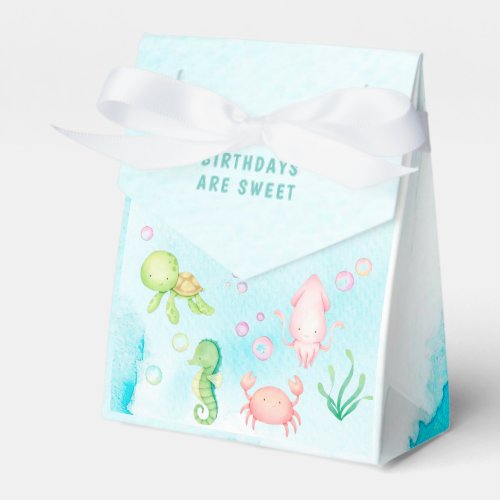 Cute sea world Birthday Party Favor Boxes