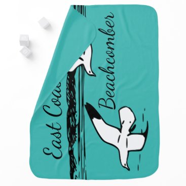 Cute Seagull Beach East Coast Beachcomber baby Stroller Blanket Cute Seagull Beach East Coast Beachcomber baby Stroller Blanket