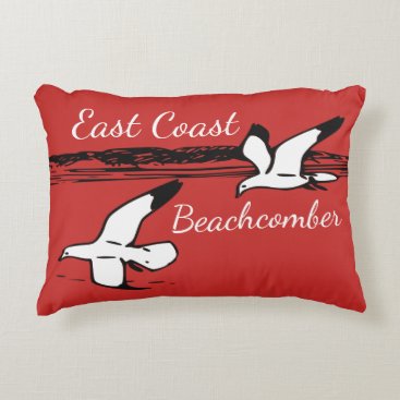 Cute Seagull Beach East Coast Beachcomber pillow Cute Seagull Beach East Coast Beachcomber pillow