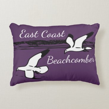 Cute Seagull Beach East Coast Beachcomber pillow Cute Seagull Beach East Coast Beachcomber pillow