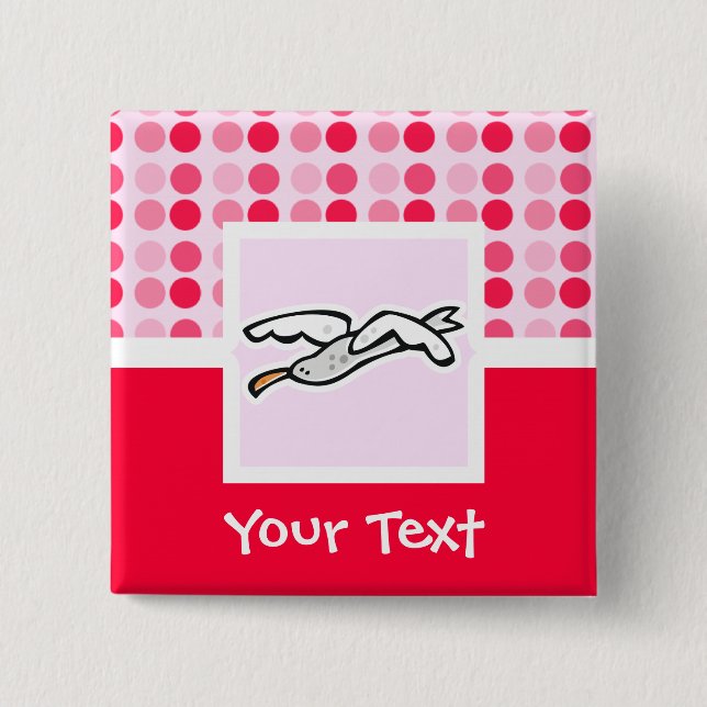 Cute Seagull Button (Front)