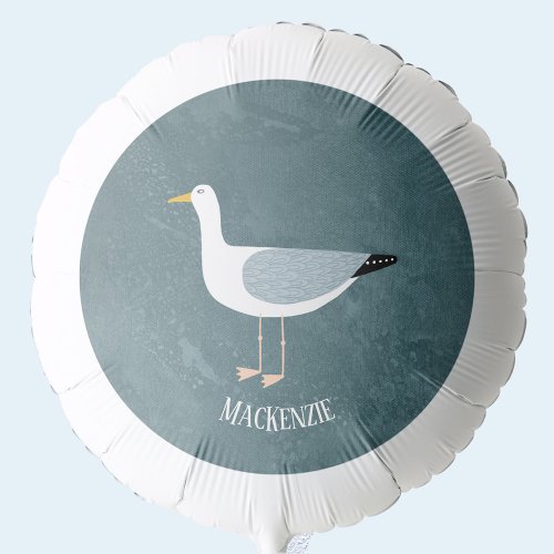 Cute Seagull Name Balloon