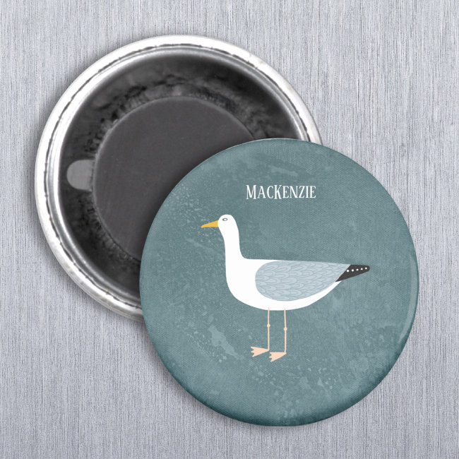 Cute Seagull Name Magnet