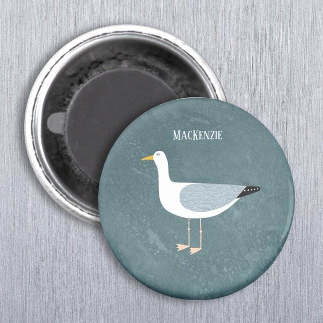 Cute Seagull Name Magnet (Creator Uploaded)