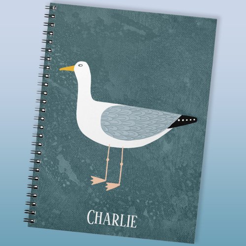 Cute Seagull Name Notebook