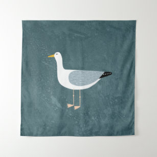 Cute Seagull Tapestry