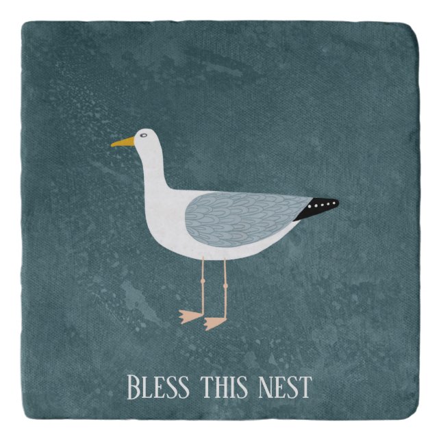 Cute Seagull Trivet (Front)