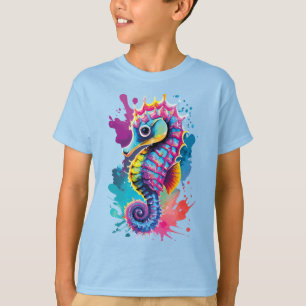 Cute Seahorse - Baby Seahorse Colourful - Seahorse T-Shirt