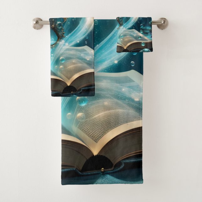 Cute seahorse  bath towel set (Insitu)