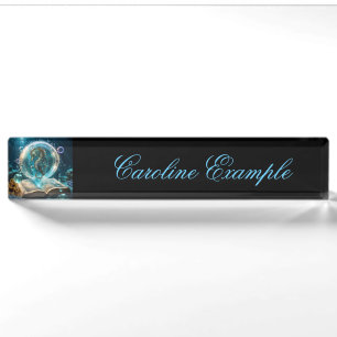 Cute seahorse desk name plate