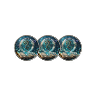 Cute seahorse golf ball marker