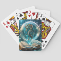 Cute seahorse poker cards
