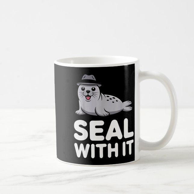 Cute Seal Costume For Men Women Kids Ocean Animal  Coffee Mug (Right)