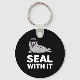Cute Seal Costume For Men Women Kids Ocean Animal  Keychain
