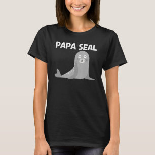 Cute Seal For Men Dad Boys Sea Lion Zoo Animal   T-Shirt