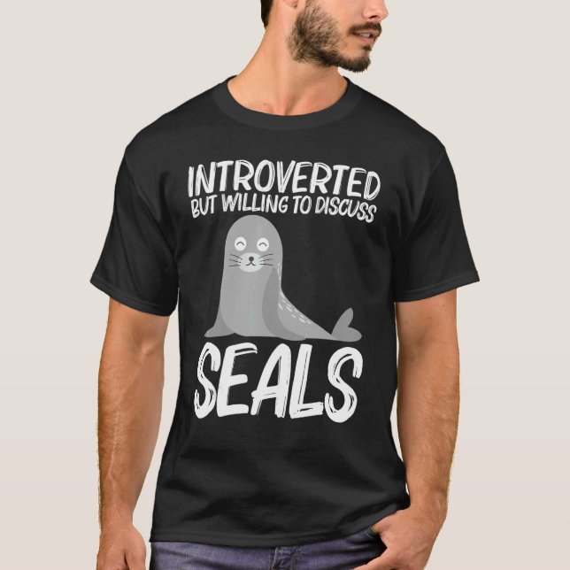 Cute Seal For Men Women Sea Lion Zoo Animal T-Shirt (Front)