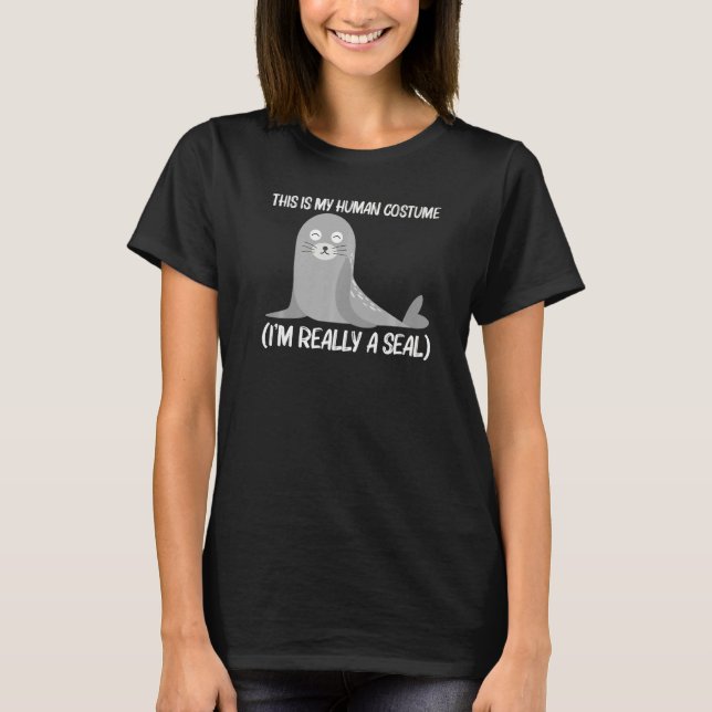 Cute Seal For Men Women Sea Lion Zoo Animal T-Shirt (Front)