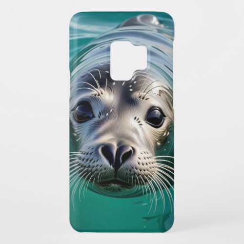 Cute Seal Sticking Head out of Water  Case_Mate Samsung Galaxy S9 Case