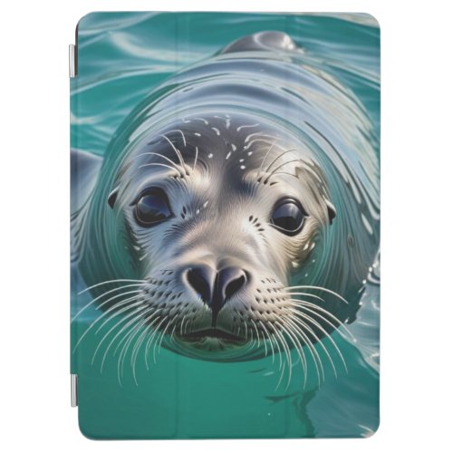 Cute Seal Sticking Head out of Water  iPad Air Cover